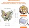 Diamond Painting Kits for Adults Butterfly, 5D Special Shape Diamond Art Kits for Beginners, Crystal Rhinestones Diamond Painting for Home Wall Decoration Gift 12×12inch, Flower